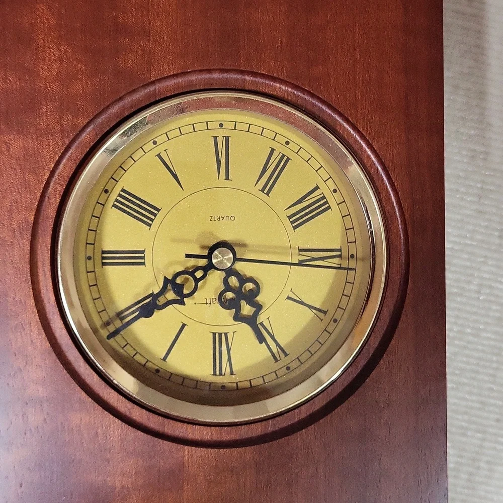 Wooden Clock Photo Frame 